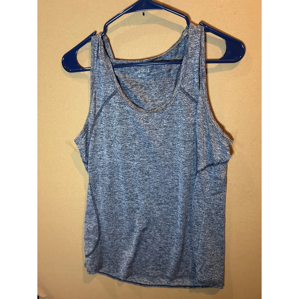 4/$17 BCG Tank Top Womens XL Blue Gray Excellent Space Dye Athletic Sleeveless